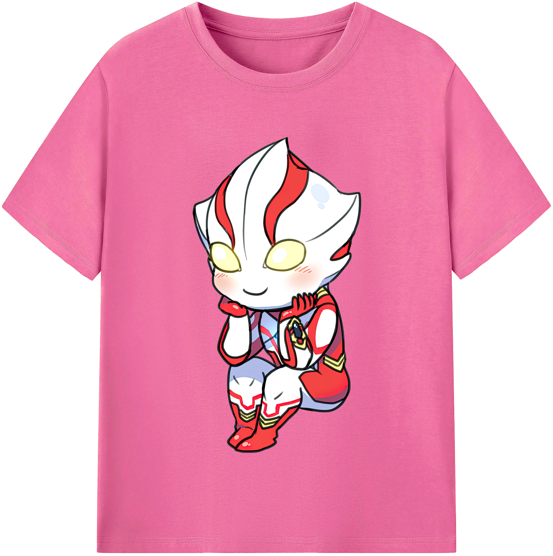 （画像用） ウルトラマン Ultraman レディースカジュアルプリントTシャツ（綿100％）